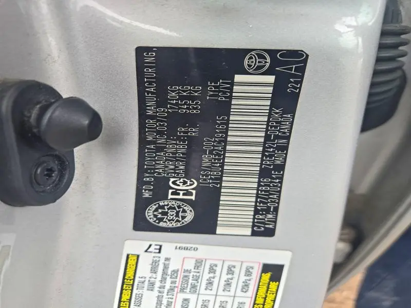2010 TOYOTA COROLLA BASE  