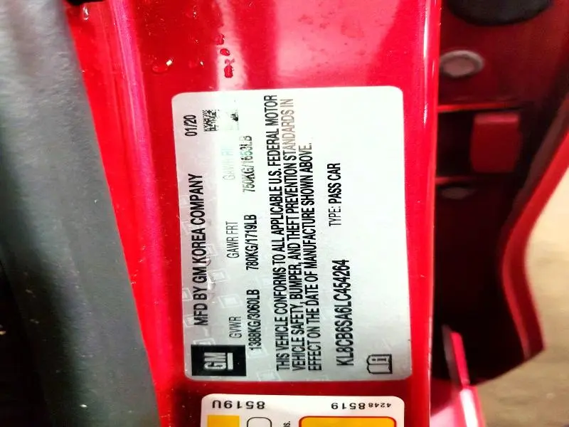 2020 CHEVROLET SPARK LS  