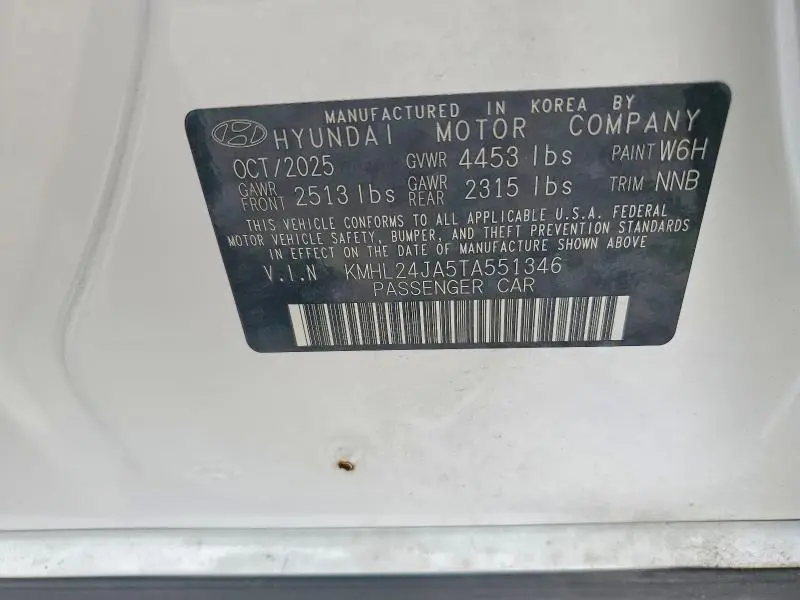 2026 HYUNDAI SONATA SE  