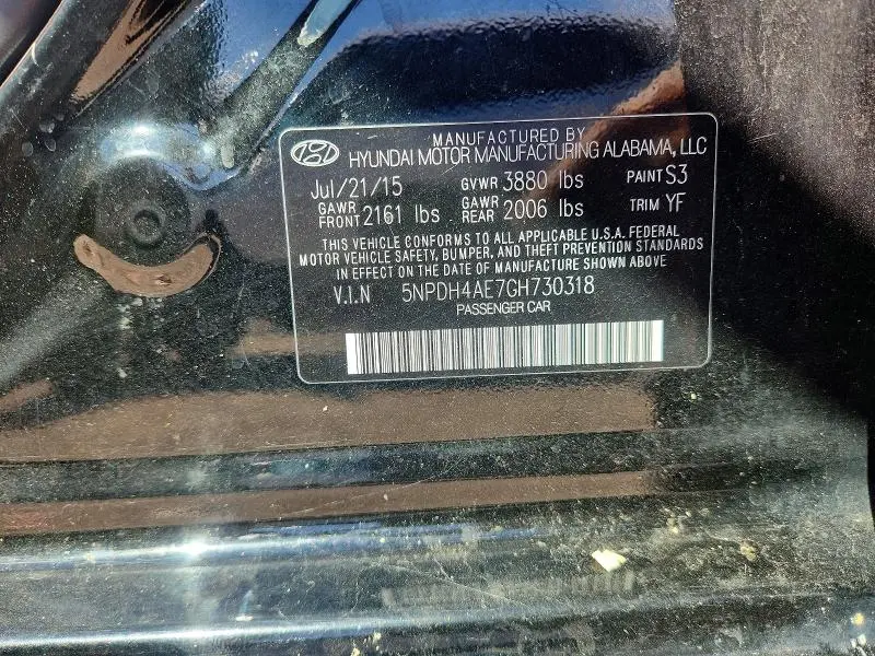 2016 HYUNDAI ELANTRA VALUE EDITION  
