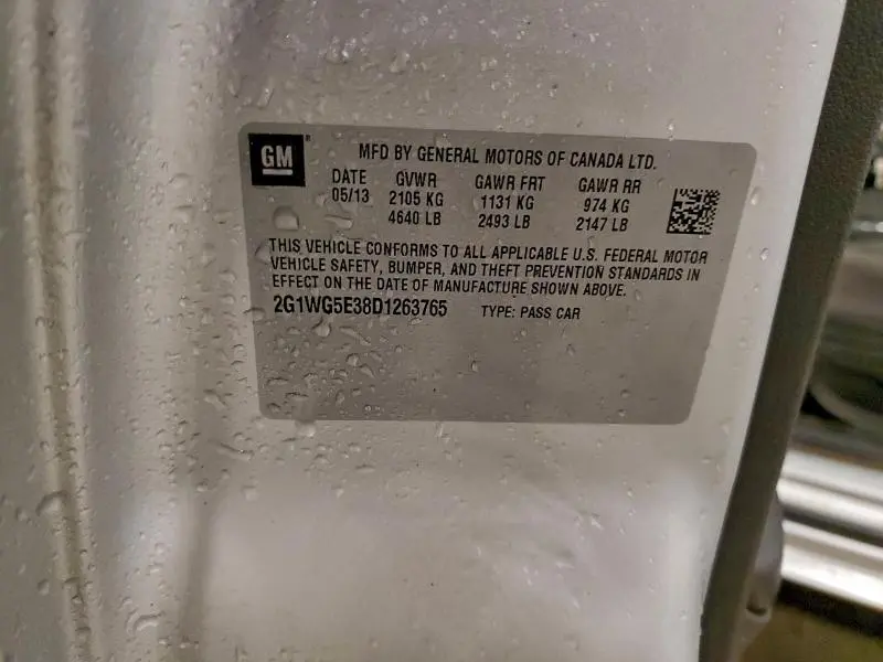 2013 CHEVROLET IMPALA LT  