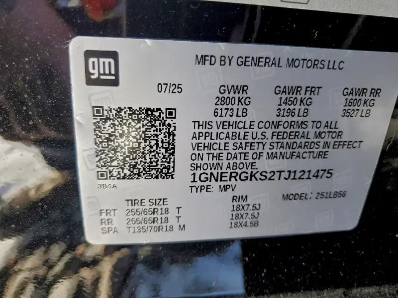 2026 CHEVROLET TRAVERSE LT  