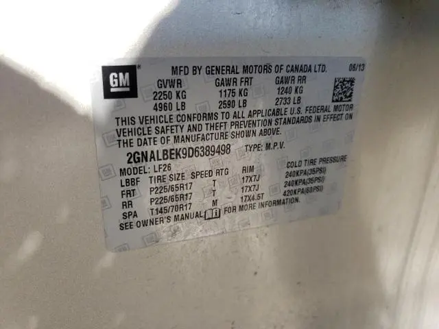 2013 CHEVROLET EQUINOX LS  