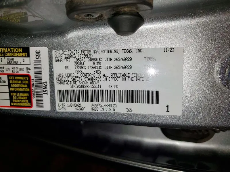 2024 TOYOTA TUNDRA LIMITED  