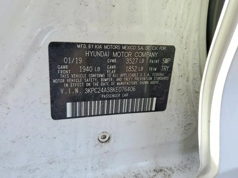 2019 HYUNDAI ACCENT SE  