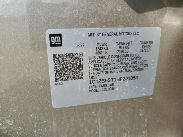 2022 CHEVROLET MALIBU LS  