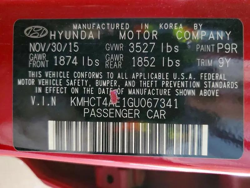 2016 HYUNDAI ACCENT SE  