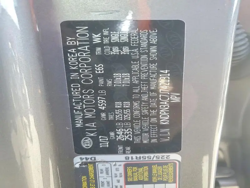 2018 KIA SPORTAGE EX  