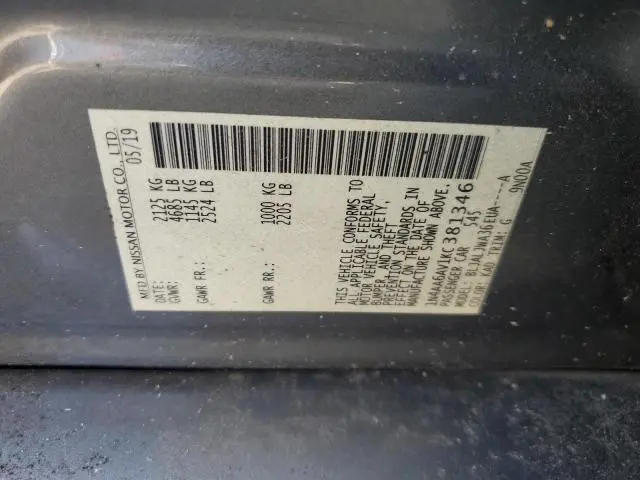 2019 NISSAN MAXIMA S  