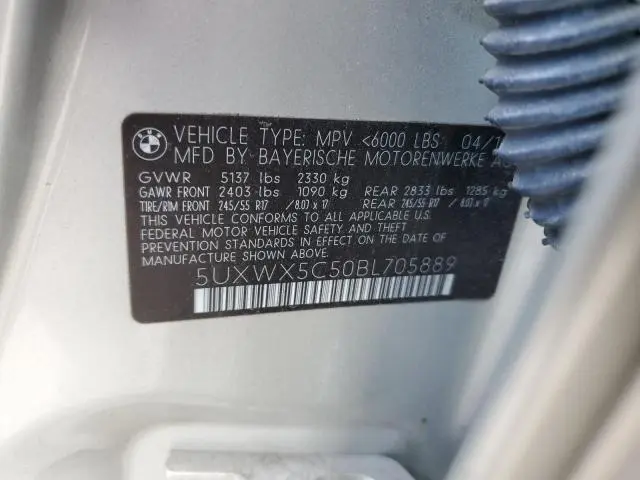 2011 BMW X3 XDRIVE28I  