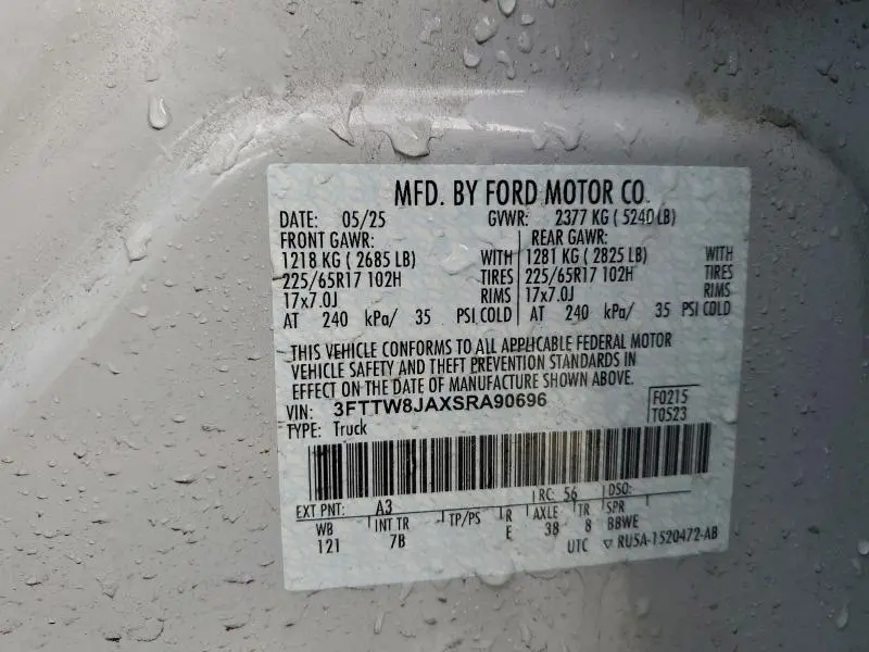 2025 FORD MAVERICK XLT  