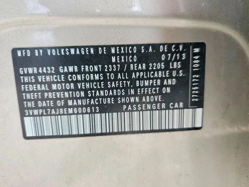 2014 VOLKSWAGEN JETTA TDI  