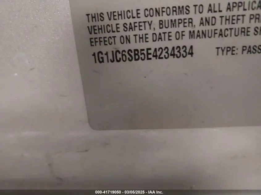 2014 CHEVROLET SONIC LT AUTO