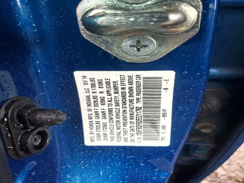 2014 HONDA CIVIC EX  