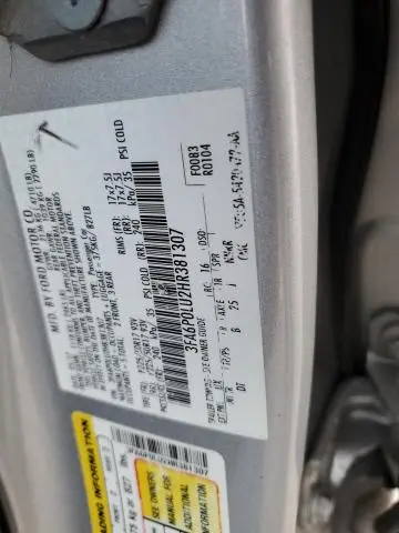 2017 FORD FUSION SE HYBRID