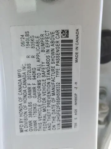 2025 HONDA CIVIC SPORT  