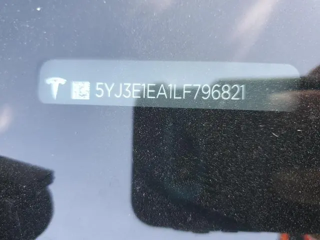 2020 TESLA MODEL 3