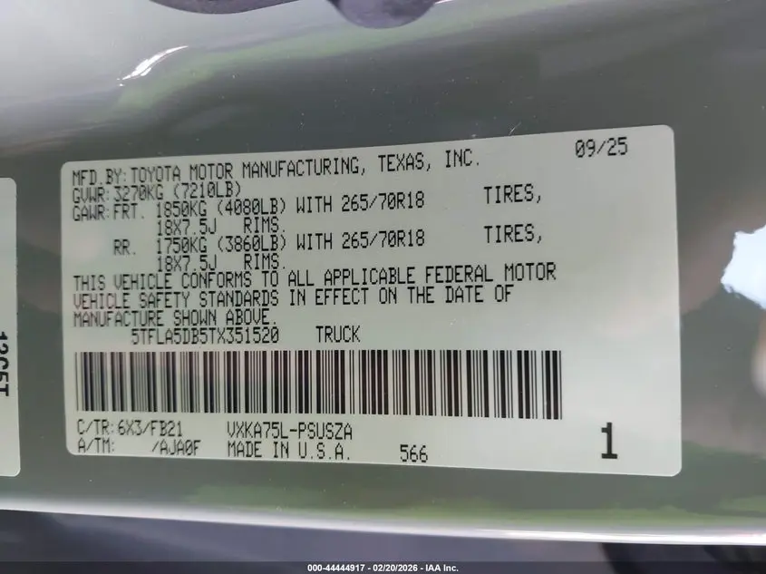 2026 TOYOTA TUNDRA SR5 CREWMAX 5.5' BED