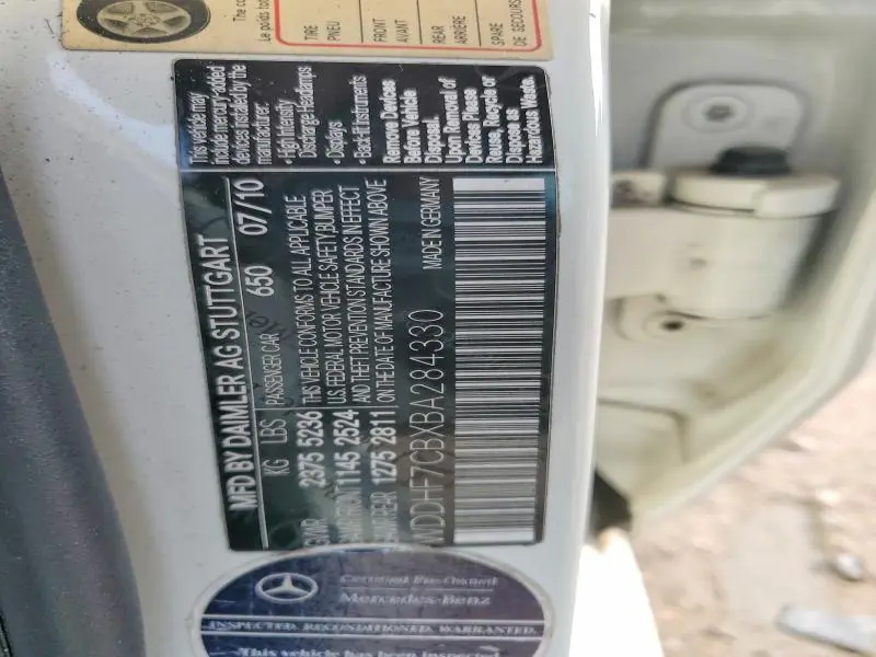 2011 MERCEDES-BENZ E 550  