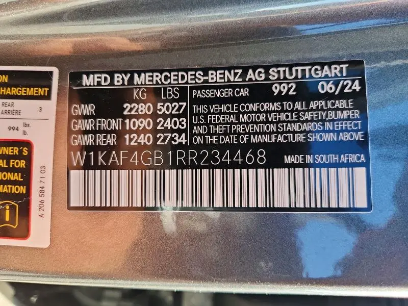 2024 MERCEDES-BENZ C 300  