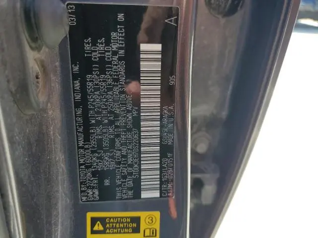 2013 TOYOTA HIGHLANDER LIMITED  