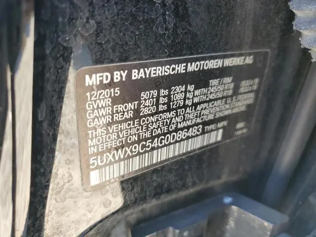 2016 BMW X3 XDRIVE28I  