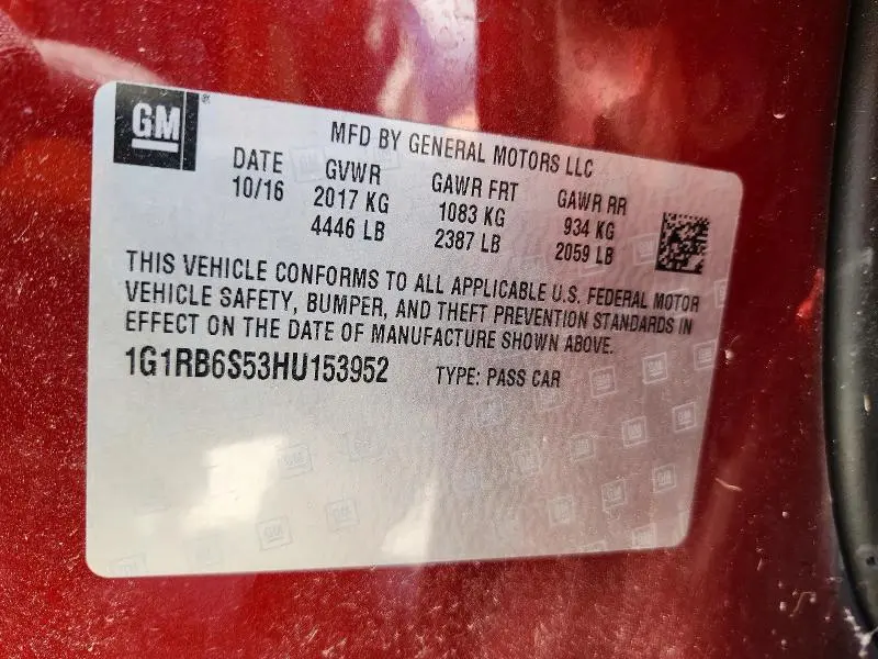 2017 CHEVROLET VOLT PREMIER  