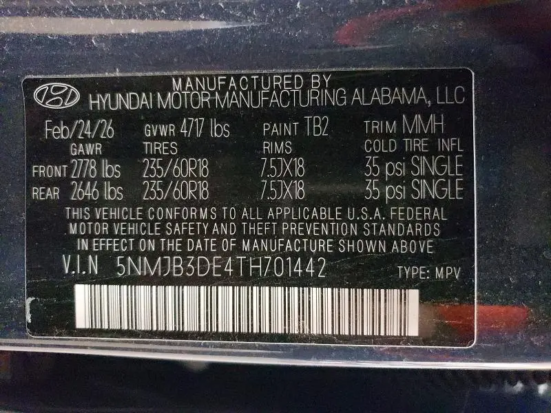 2026 HYUNDAI TUCSON SEL  