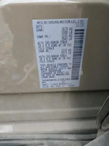 2024 NISSAN PATHFINDER ROCK CREEK  