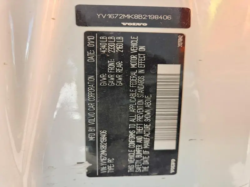 2011 VOLVO C30 T5  