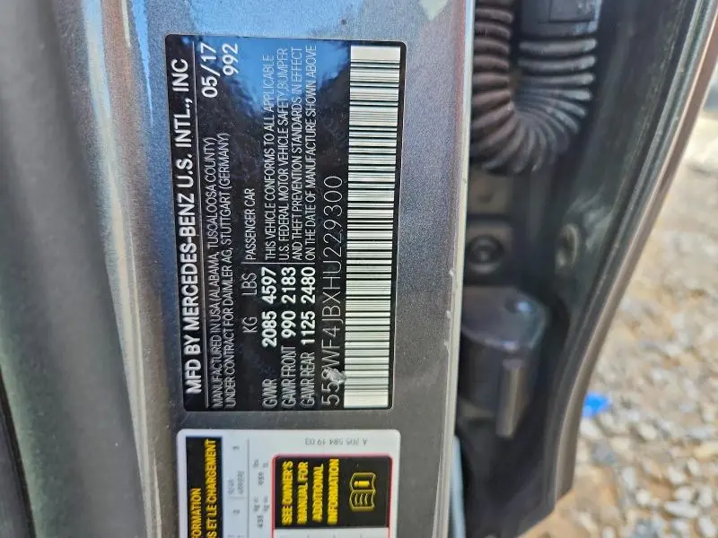 2017 MERCEDES-BENZ C 300  