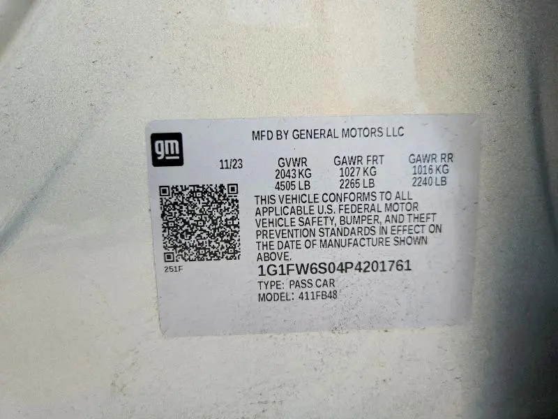 2023 CHEVROLET BOLT EV 1LT  
