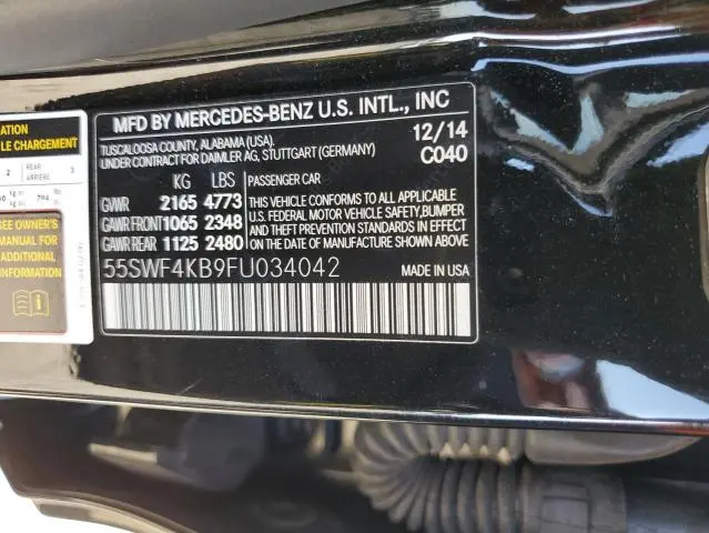 2015 MERCEDES-BENZ C 300 4MATIC  