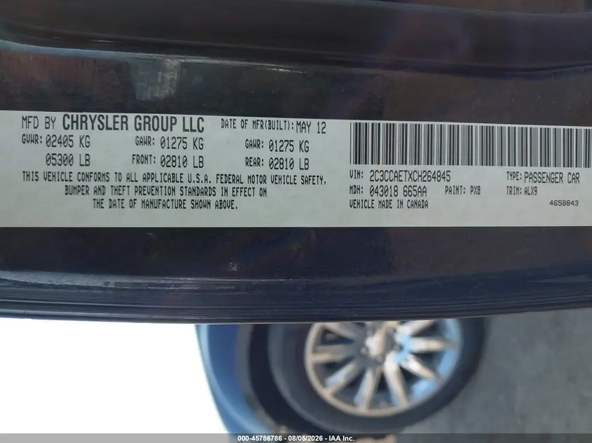 2012 CHRYSLER 300C  