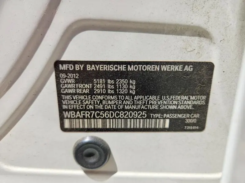 2013 BMW 535 I  