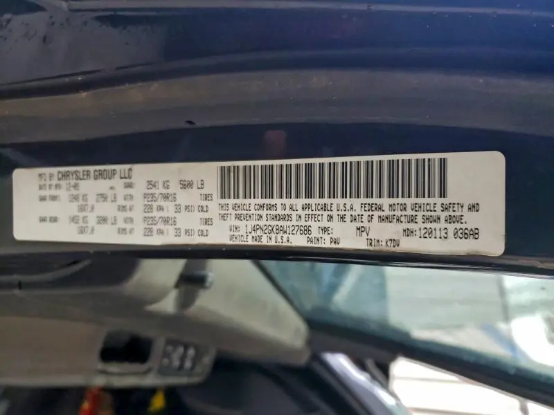 2010 JEEP LIBERTY SPORT  