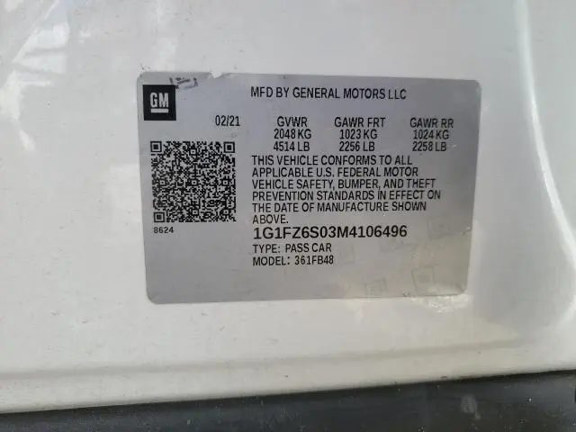 2021 CHEVROLET BOLT EV PREMIER  