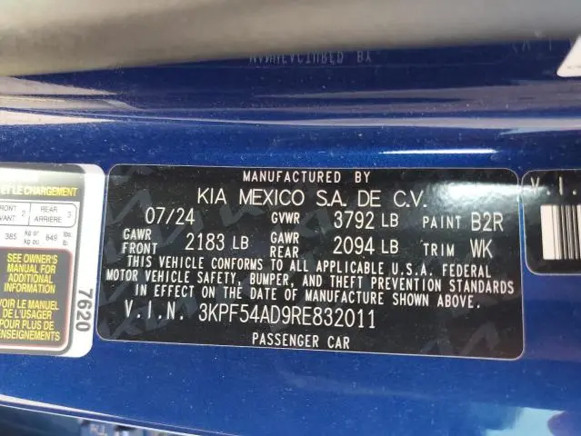 2024 KIA FORTE GT LINE  