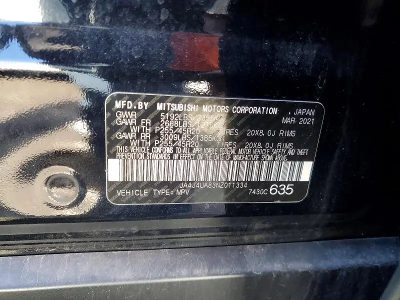 2022 MITSUBISHI OUTLANDER SE  