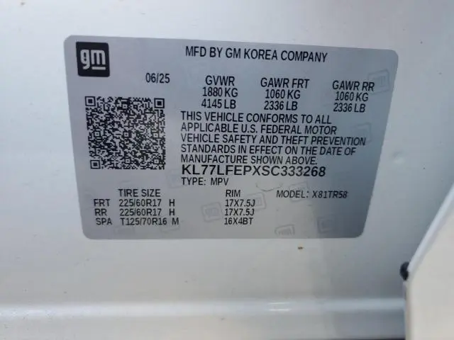 2025 CHEVROLET TRAX LS  