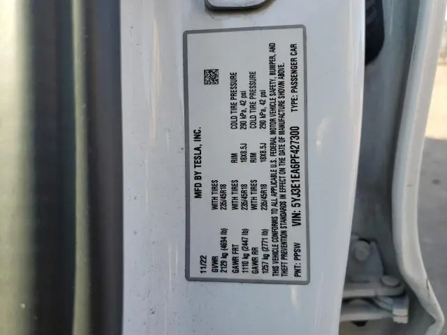 2023 TESLA MODEL 3   