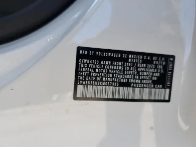 2019 VOLKSWAGEN JETTA SEL  