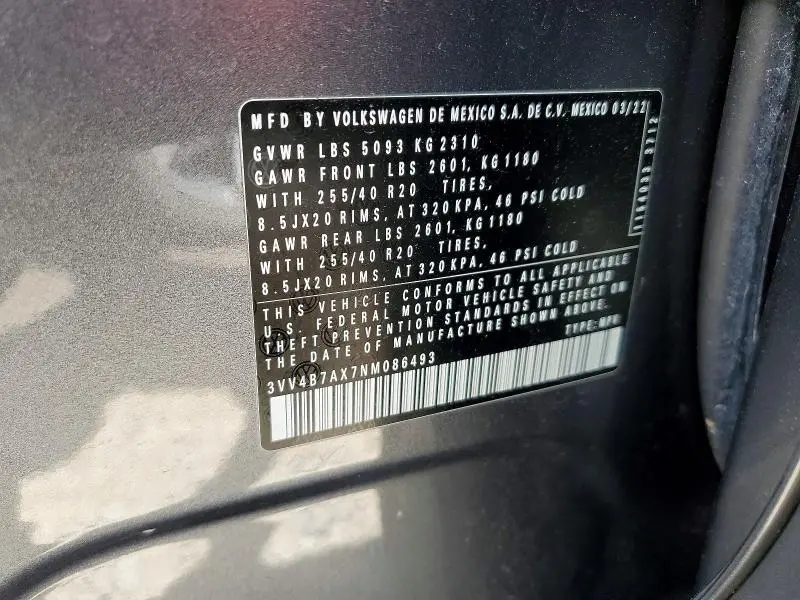 2022 VOLKSWAGEN TIGUAN SEL R-LINE  