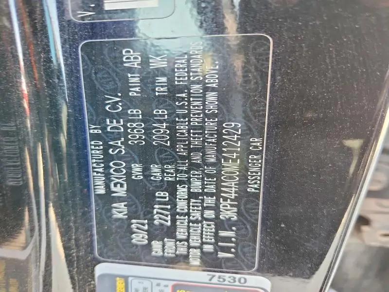 2021 KIA FORTE GT  