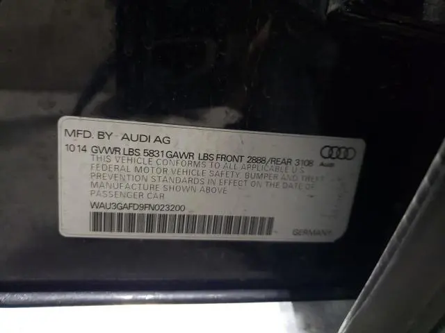 2015 AUDI A8 L QUATTRO  