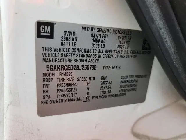 2011 BUICK ENCLAVE CXL  
