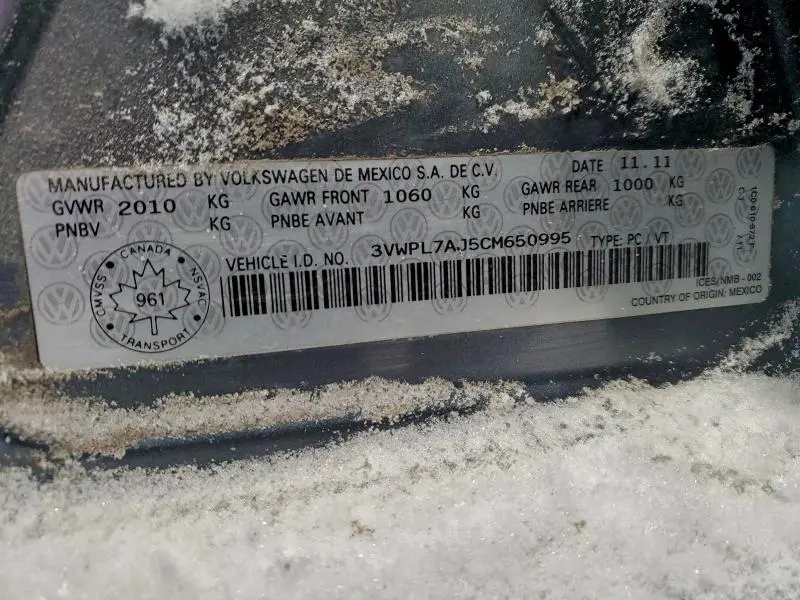 2012 VOLKSWAGEN JETTA TDI  