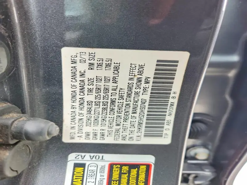 2013 HONDA CR-V EX  