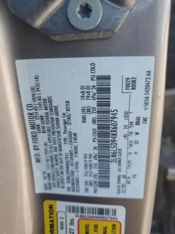 2019 LINCOLN MKZ RESERVE I  