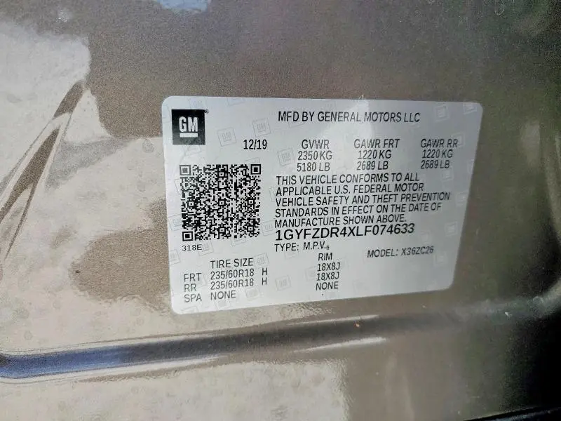 2020 CADILLAC XT4 PREMIUM LUXURY  